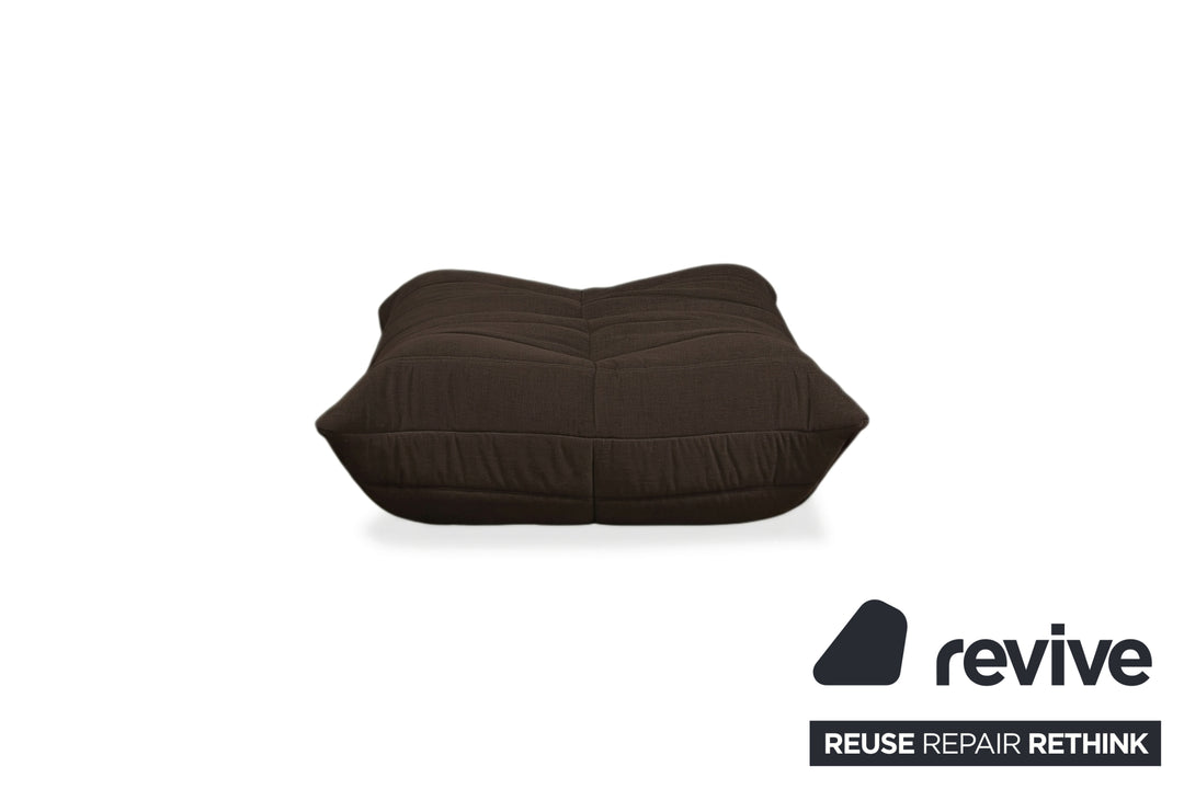Ligne Roset Togo Stoff Hocker Kaffeebraun