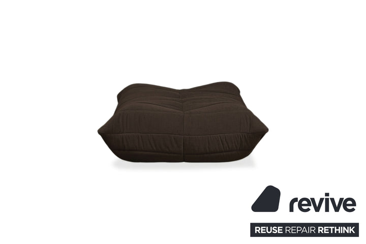 Ligne Roset Togo Stoff Hocker Kaffeebraun