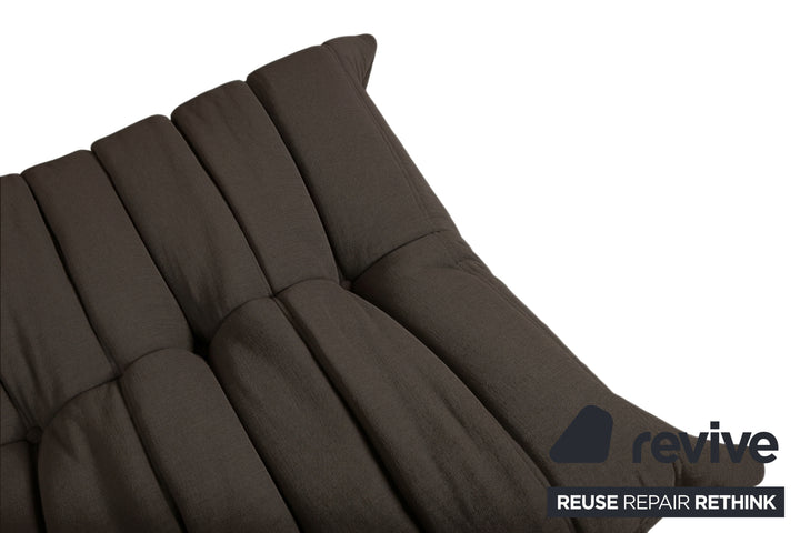 Ligne Roset Togo Stoff Hocker Kaffeebraun