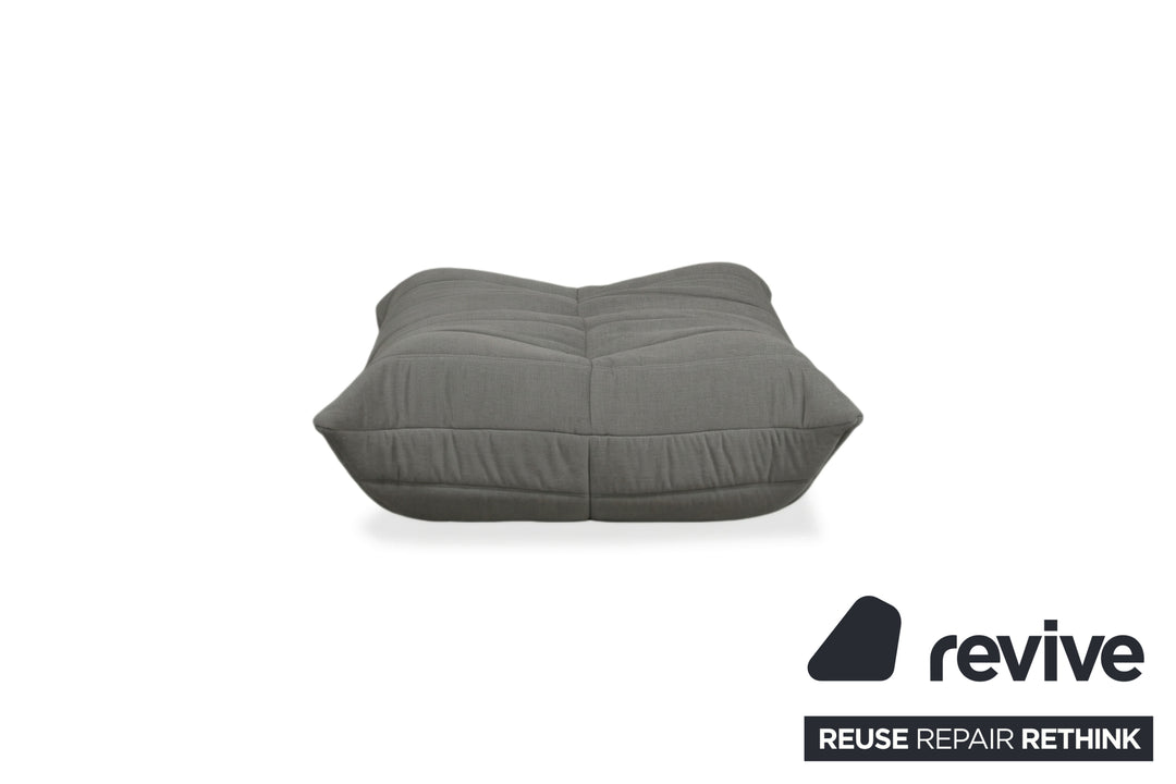 Ligne Roset Togo Pouf en tissu, housse neuve anthracite