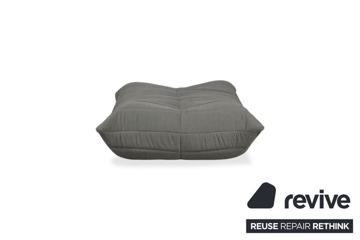 Ligne Roset Togo Stoff Hocker Neubezug Anthrazit