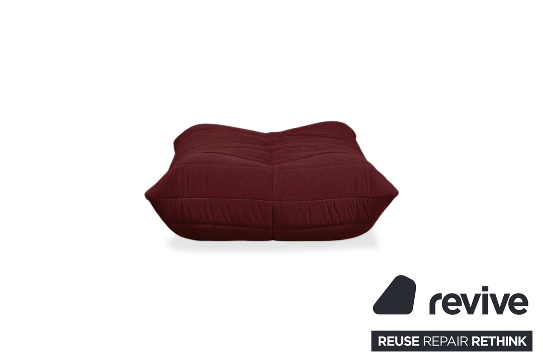 Ligne Roset Togo Stoff Hocker Neubezug Bordeaux