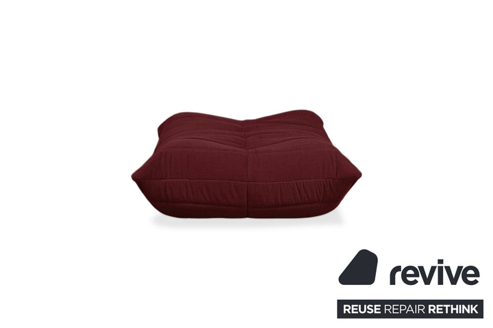 Ligne Roset Togo Stoff Hocker Neubezug Bordeaux