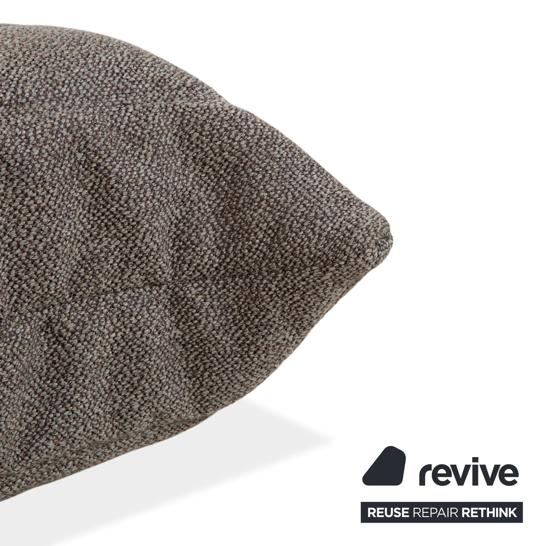 Ligne Roset Togo Fabric Stool Recovering Grey Brown