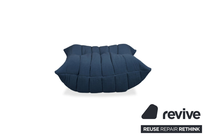 Ligne Roset Togo Stoff Hocker Neubezug Marineblau