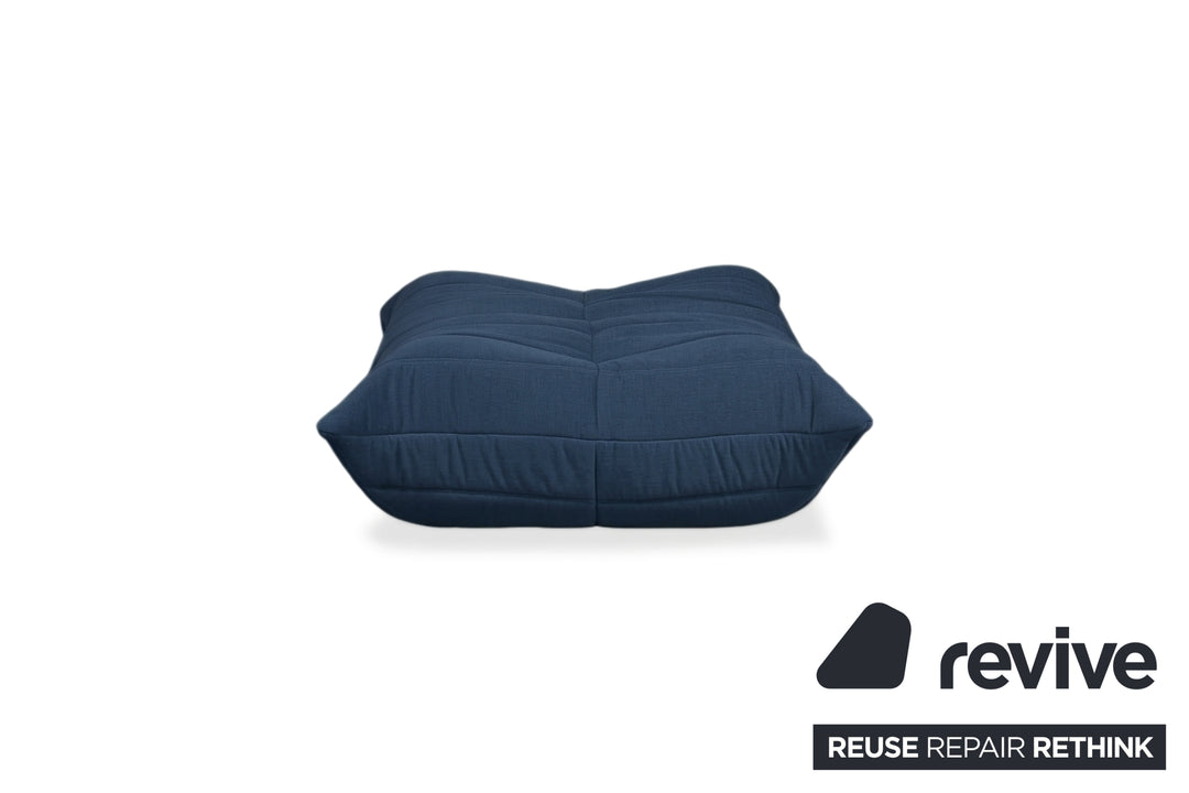 Ligne Roset Togo Stoff Hocker Neubezug Marineblau