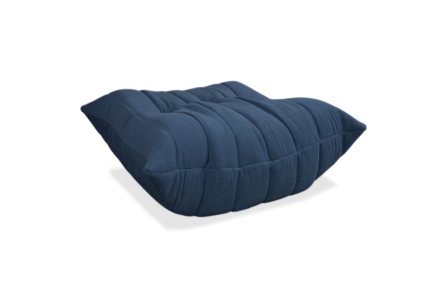 Ligne Roset Togo Stoff Hocker Neubezug Marineblau