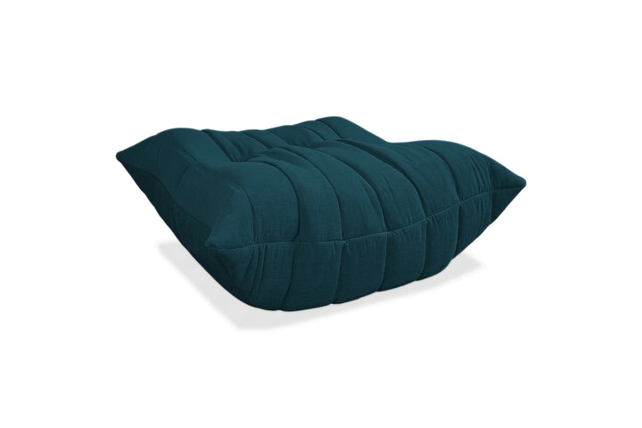 Ligne Roset Togo Stoff Hocker Neubezug Petrol