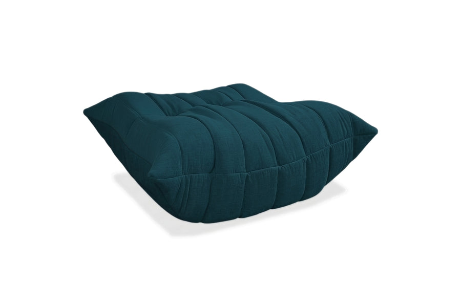 Ligne Roset Togo Stoff Hocker Neubezug Petrol