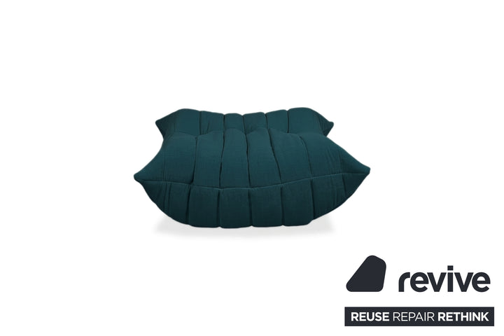 Ligne Roset Togo Stoff Hocker Neubezug Petrol