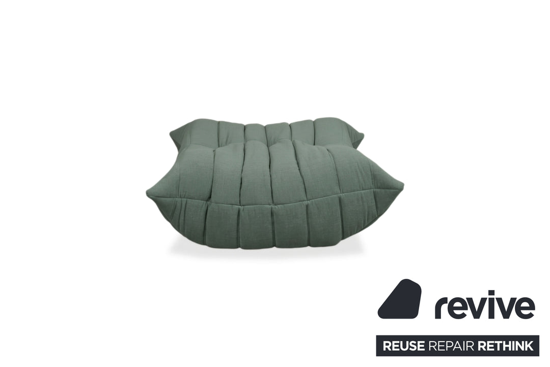 Ligne Roset Togo Pouf Tissu Revêtement Neuf Vert Sauge