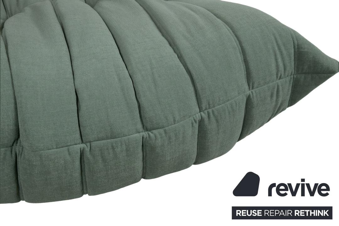 Ligne Roset Togo Stoff Hocker Neubezug Salbeigrün