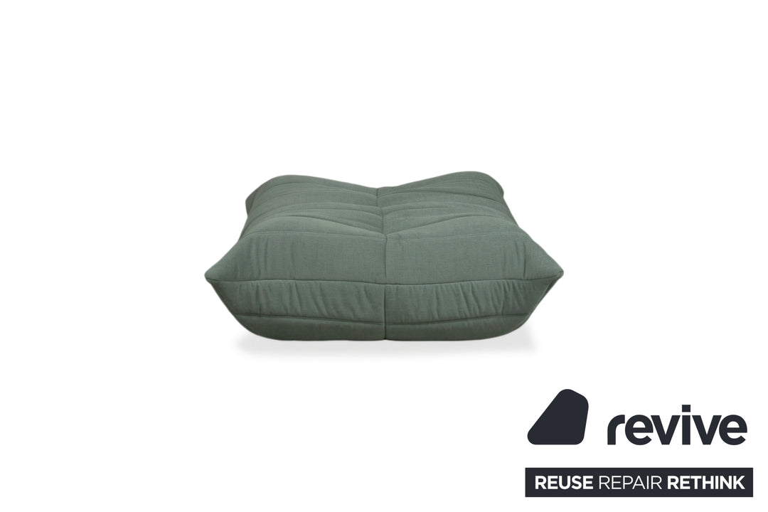 Ligne Roset Togo Stoff Hocker Neubezug Salbeigrün