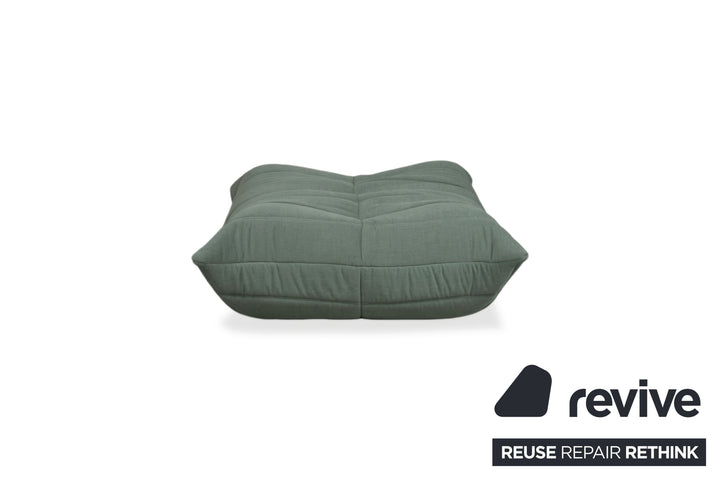 Ligne Roset Togo Stoff Hocker Neubezug Salbeigrün