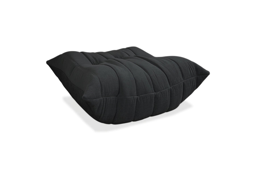 Ligne Roset Togo Stoff Hocker Neubezug Schwarz