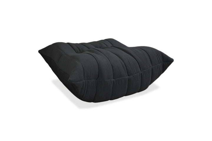Ligne Roset Togo Stoff Hocker Neubezug Schwarz