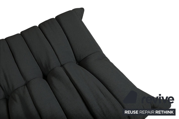 Ligne Roset Togo Stoff Hocker Neubezug Schwarz