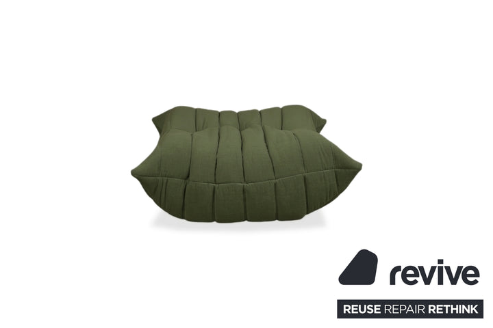 Ligne Roset Togo Stoff Hocker Neubezug Tannengrün