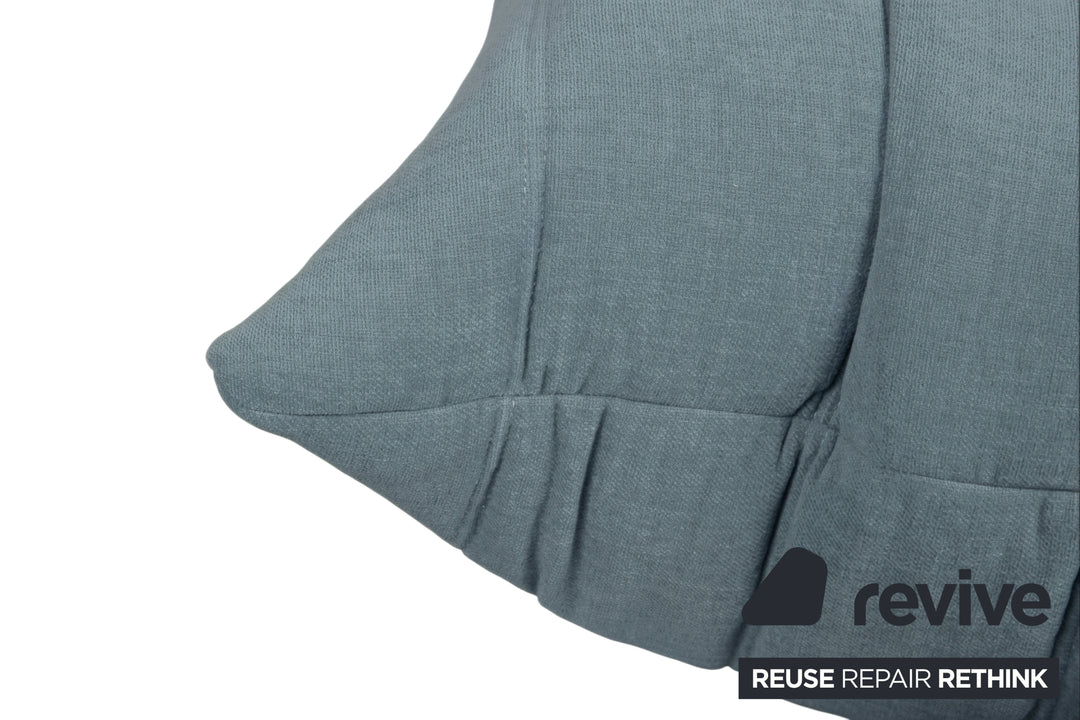 Ligne Roset Togo Stoff Hocker Neubezug Taubenblau