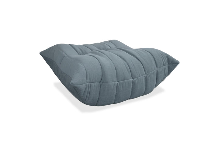 Ligne Roset Togo Stoff Hocker Neubezug Taubenblau