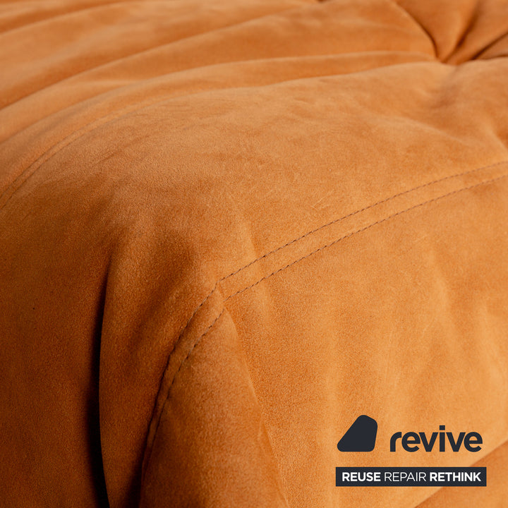 Ligne Roset Togo Fabric Stool Orange