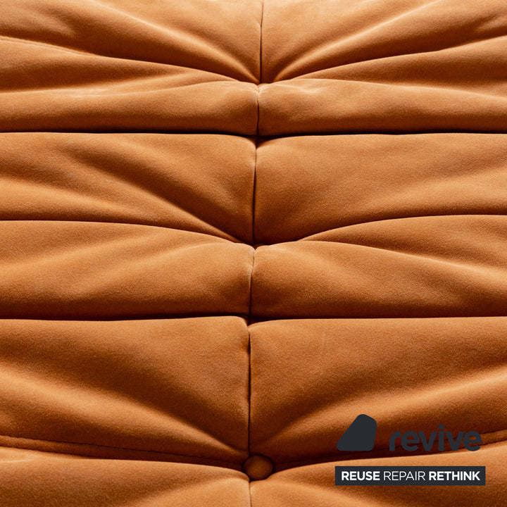 Ligne Roset Togo Fabric Stool Orange