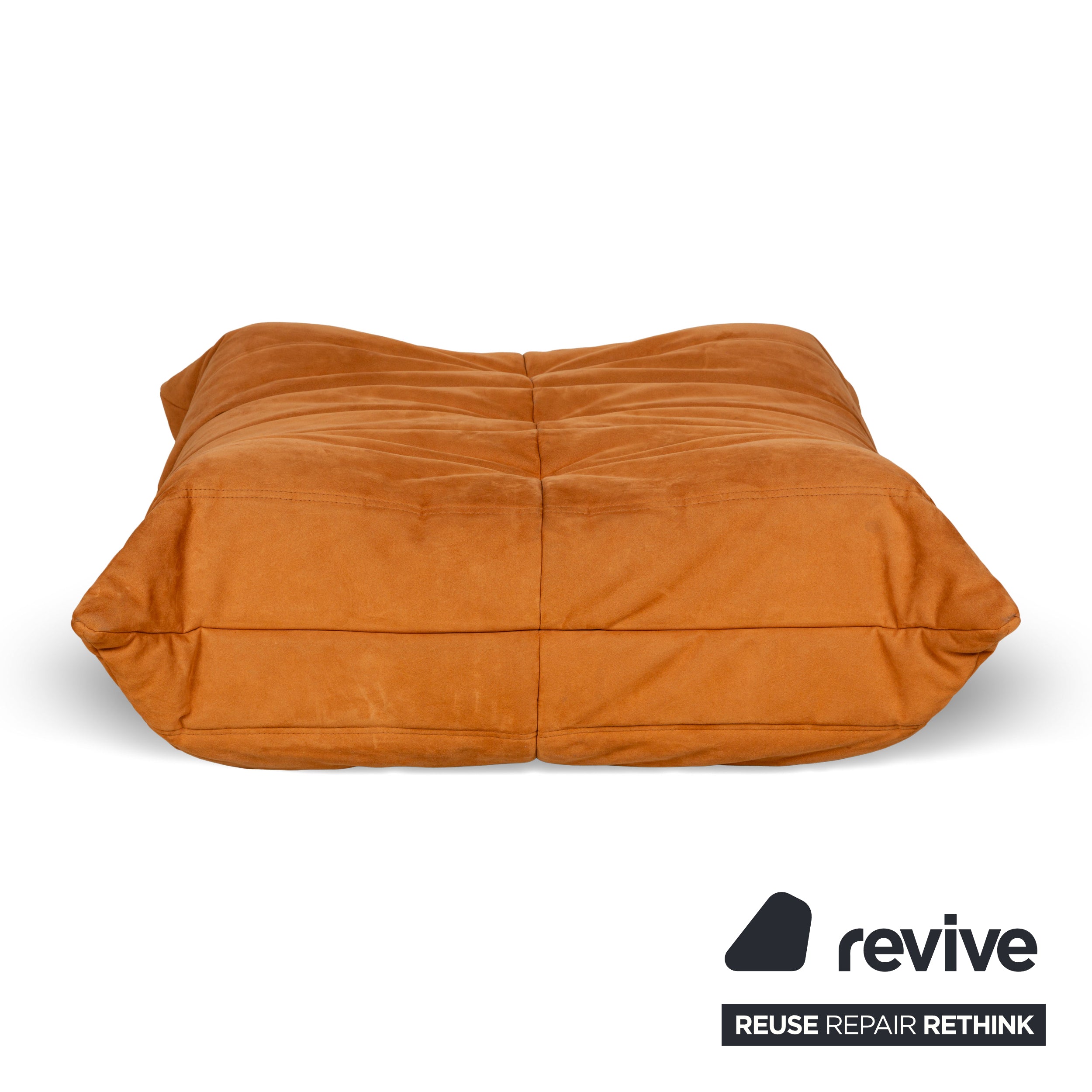 Ligne Roset Tabouret Togo en Tissu Orange