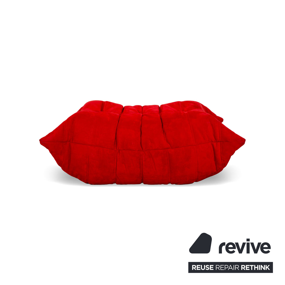 Ligne Roset Togo Fabric Stool Red