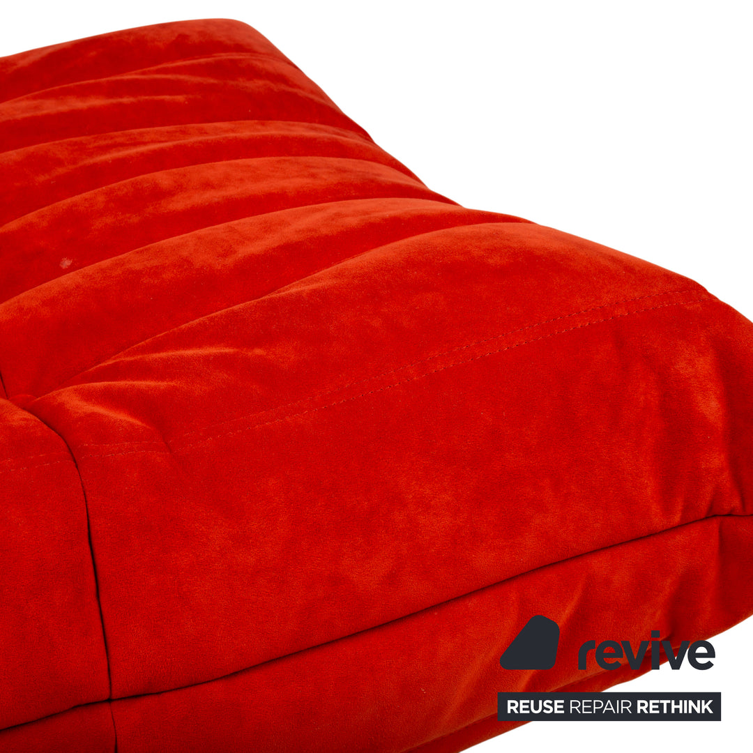 Ligne Roset Togo Stoff Hocker Rot