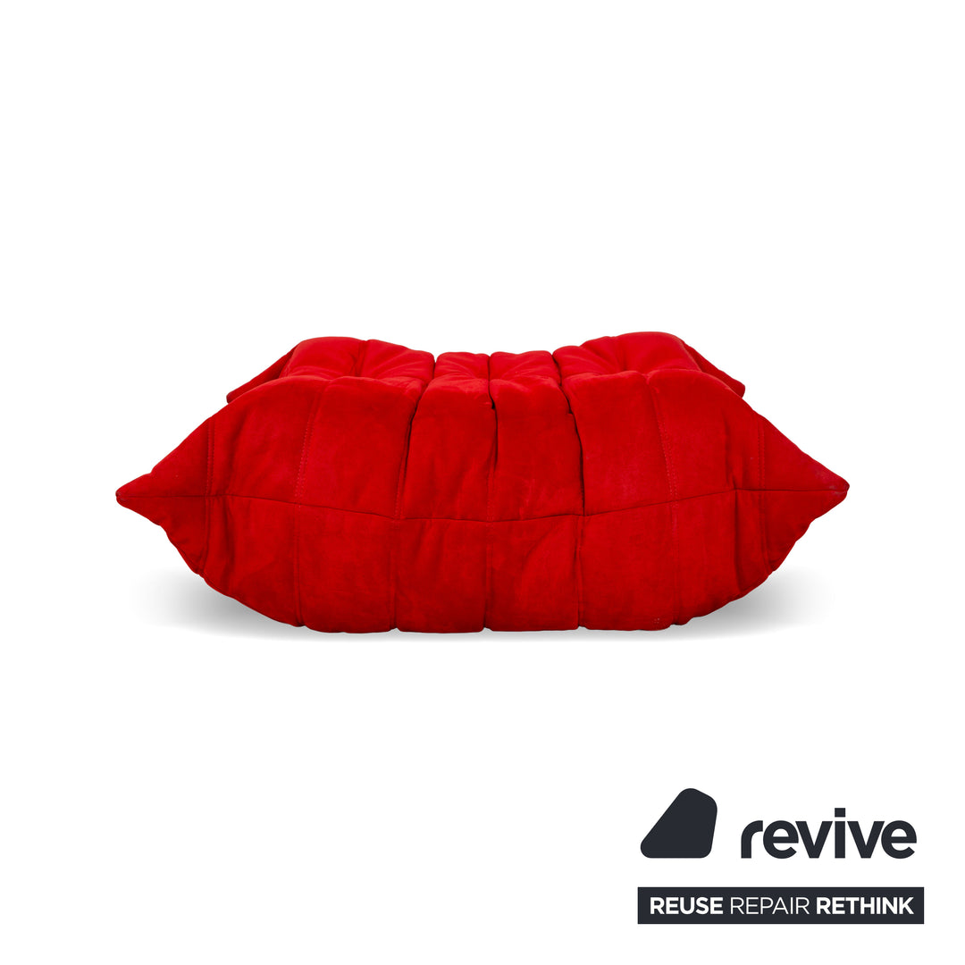 Ligne Roset Togo Fabric Stool Red