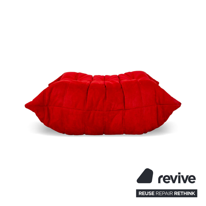 Ligne Roset Togo Fabric Stool Red