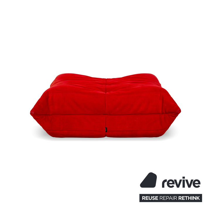 Ligne Roset Togo Fabric Stool Red