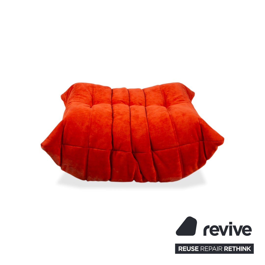 Ligne Roset Togo Stoff Hocker Rot