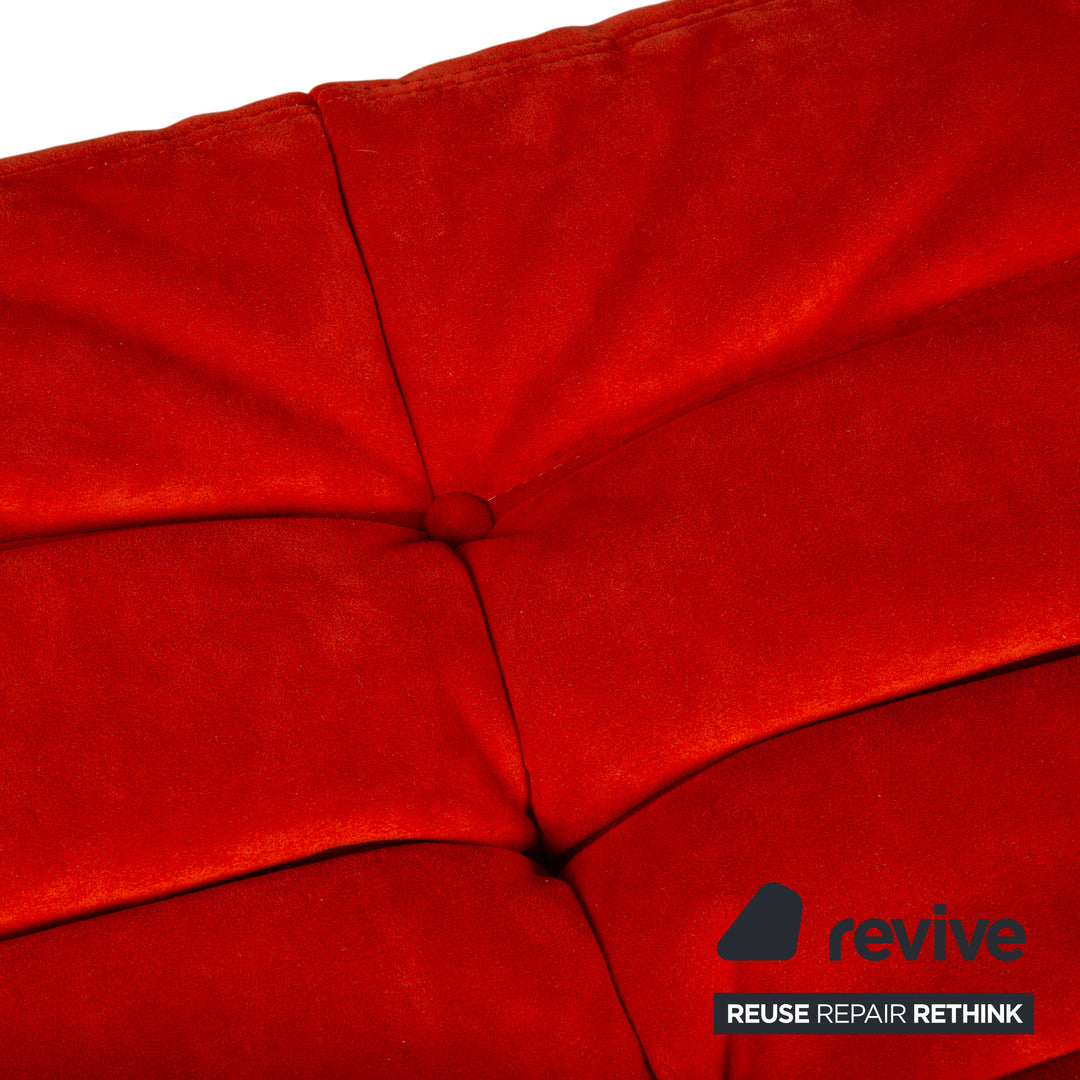 Ligne Roset Togo Stoff Hocker Rot