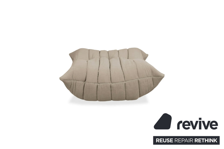 Ligne Roset Togo Stoff Hocker Sandbeige