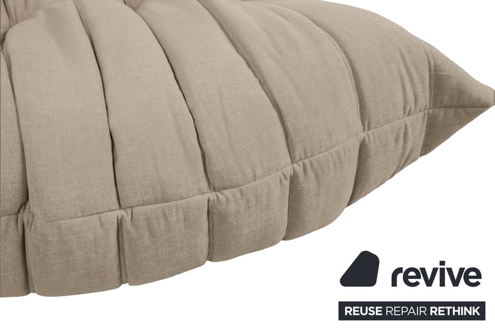 Ligne Roset Togo Stoff Hocker Sandbeige