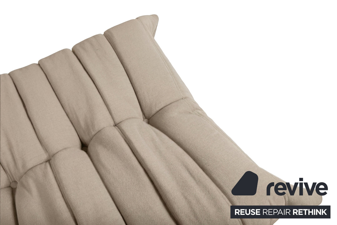 Ligne Roset Togo Stoff Hocker Sandbeige