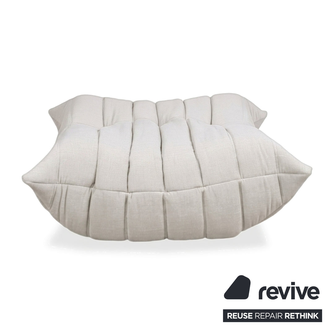 Ligne Roset Togo Stoff Hocker Weiß