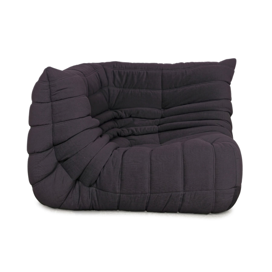 Ligne Roset Togo Eckelement Stoff Dunkelgrau Anthrazit Neubezug