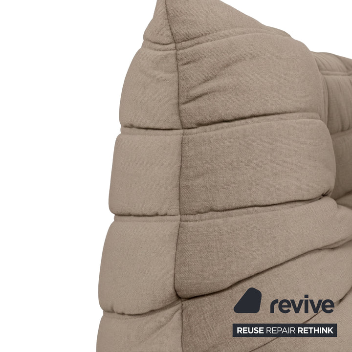 Ligne Roset Togo Stoff Sessel Ecke Beige Neubezug MALOU 107