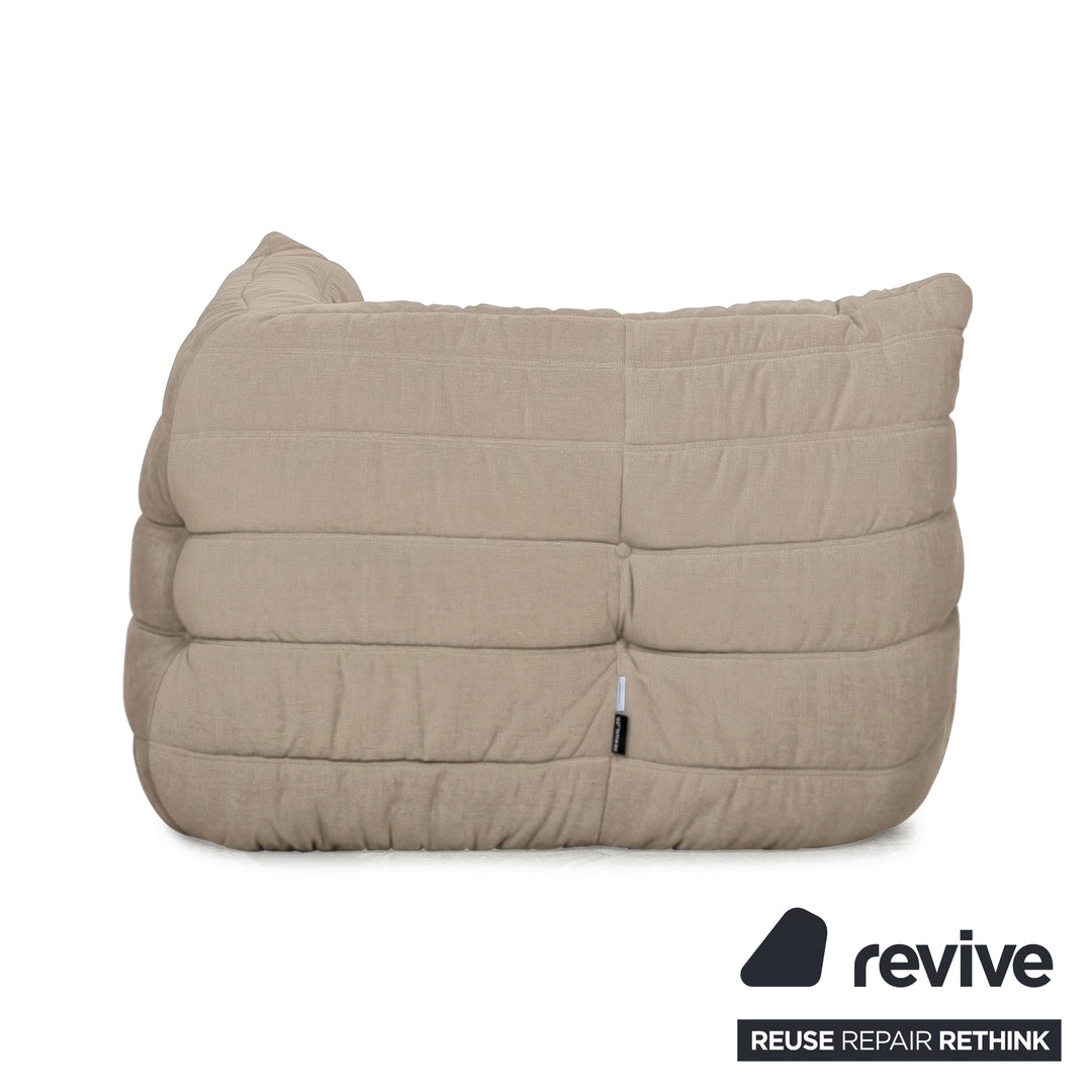 Ligne Roset Togo Stoff Sessel Ecke Beige Neubezug MALOU 107