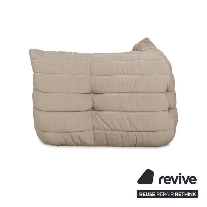 Ligne Roset Togo Stoff Sessel Ecke Beige Neubezug MALOU 107