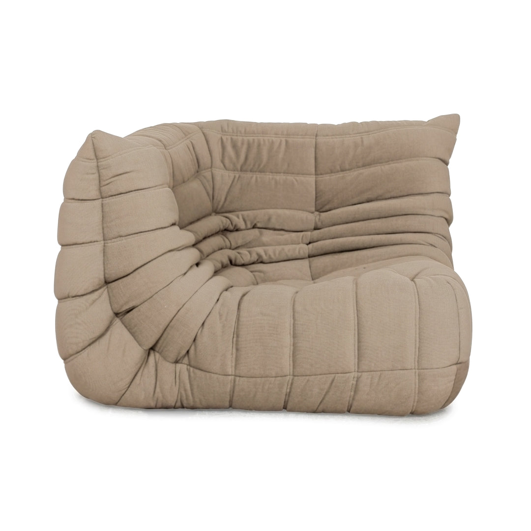 Ligne Roset Togo Stoff Sessel Ecke Beige Neubezug MALOU 107