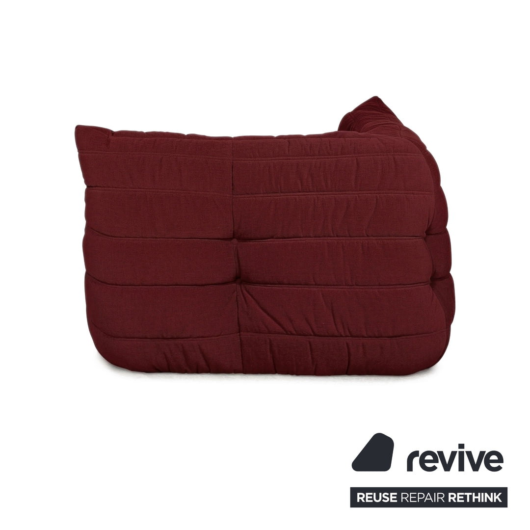 Ligne Roset Togo Eckelement Stoff Rot Bordeaux Neubezug