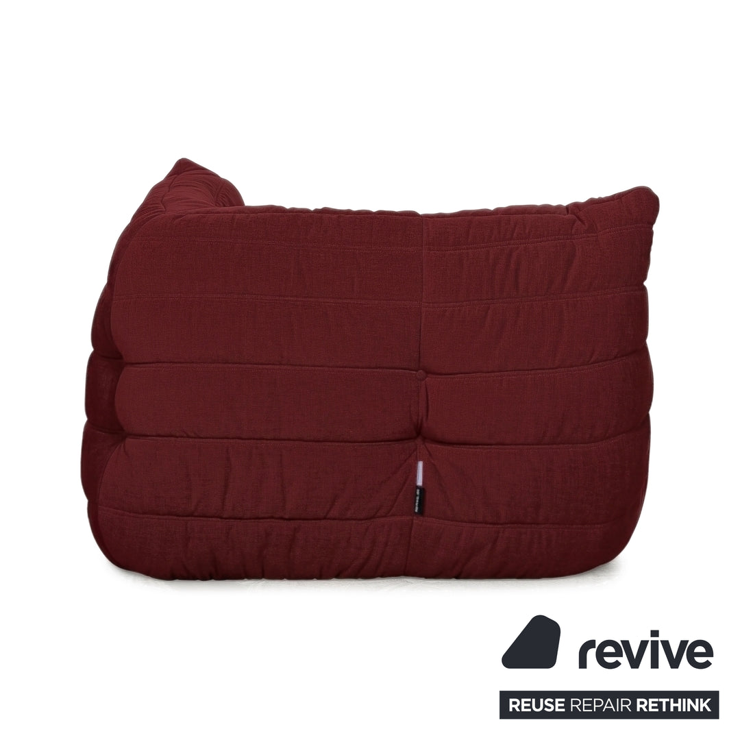 Ligne Roset Togo Stoff Sessel Ecke Bordeaux Rot Neubezug MALOU 138