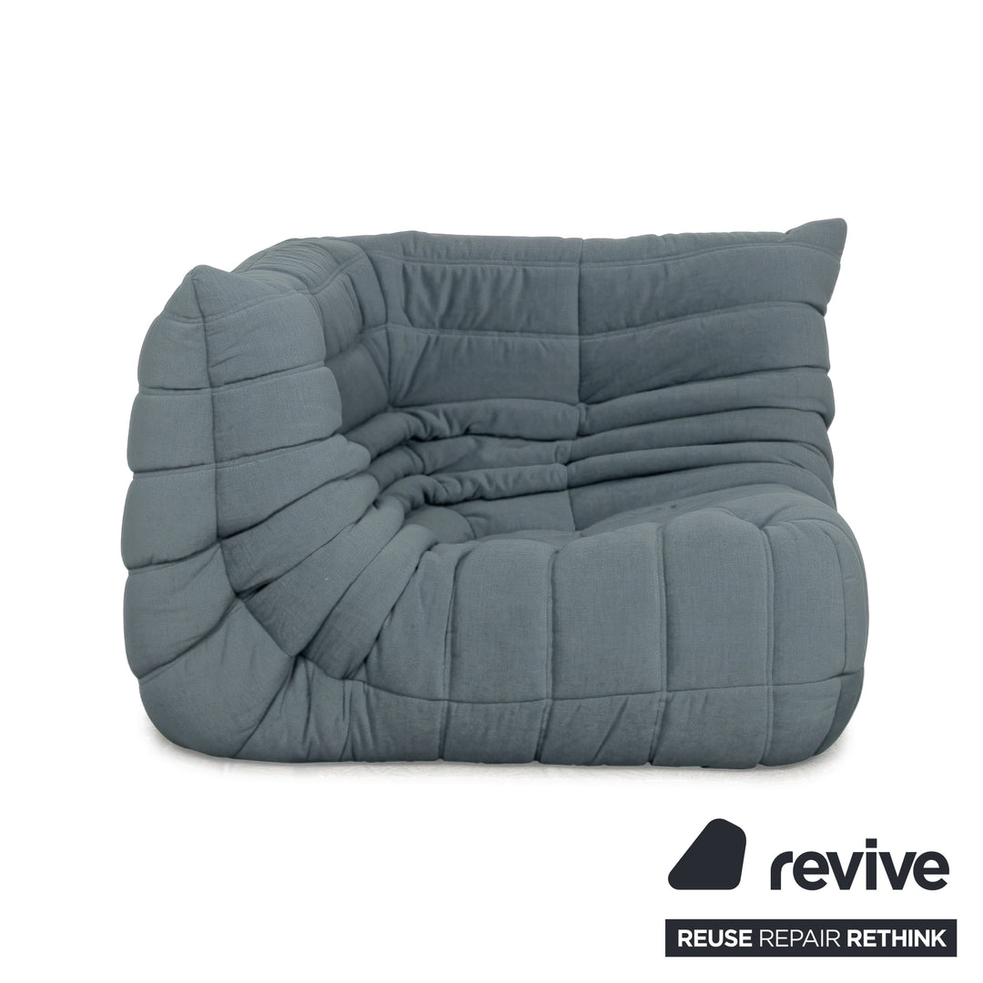 Ligne Roset Togo Eckelement Stoff Hellblau Neubezug