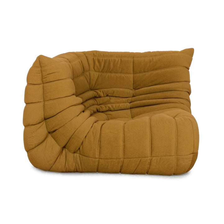 Ligne Roset Togo Stoff Sessel Ecke Gelb Neubezug MALOU 148