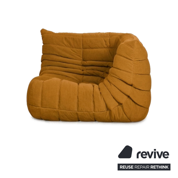 Ligne Roset Togo Stoff Sessel Ecke Gelb Neubezug MALOU 148