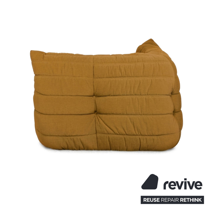 Ligne Roset Togo Eckelement Stoff Senfgelb Neubezug