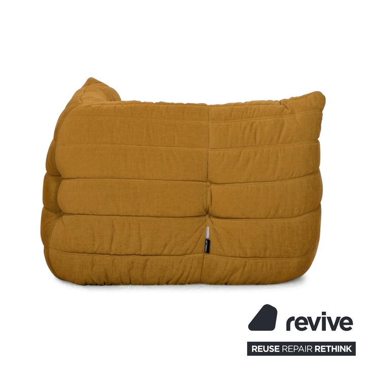 Ligne Roset Togo Stoff Sessel Ecke Gelb Neubezug MALOU 148